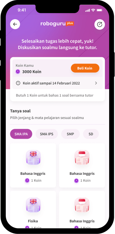 Platform Tanya & Jawab Soal Semua Pelajaran | Roboguru Plus